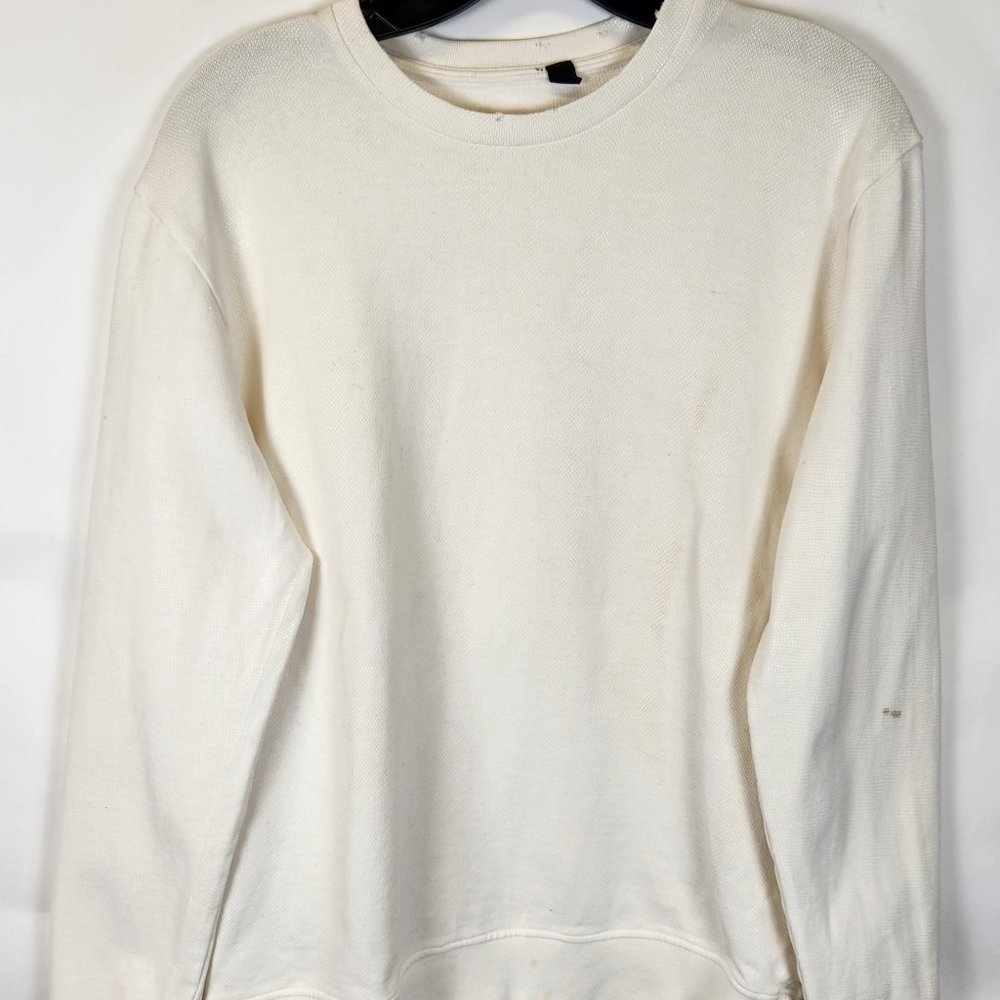 Just Cavalli Crewneck White Sweatshirt Small